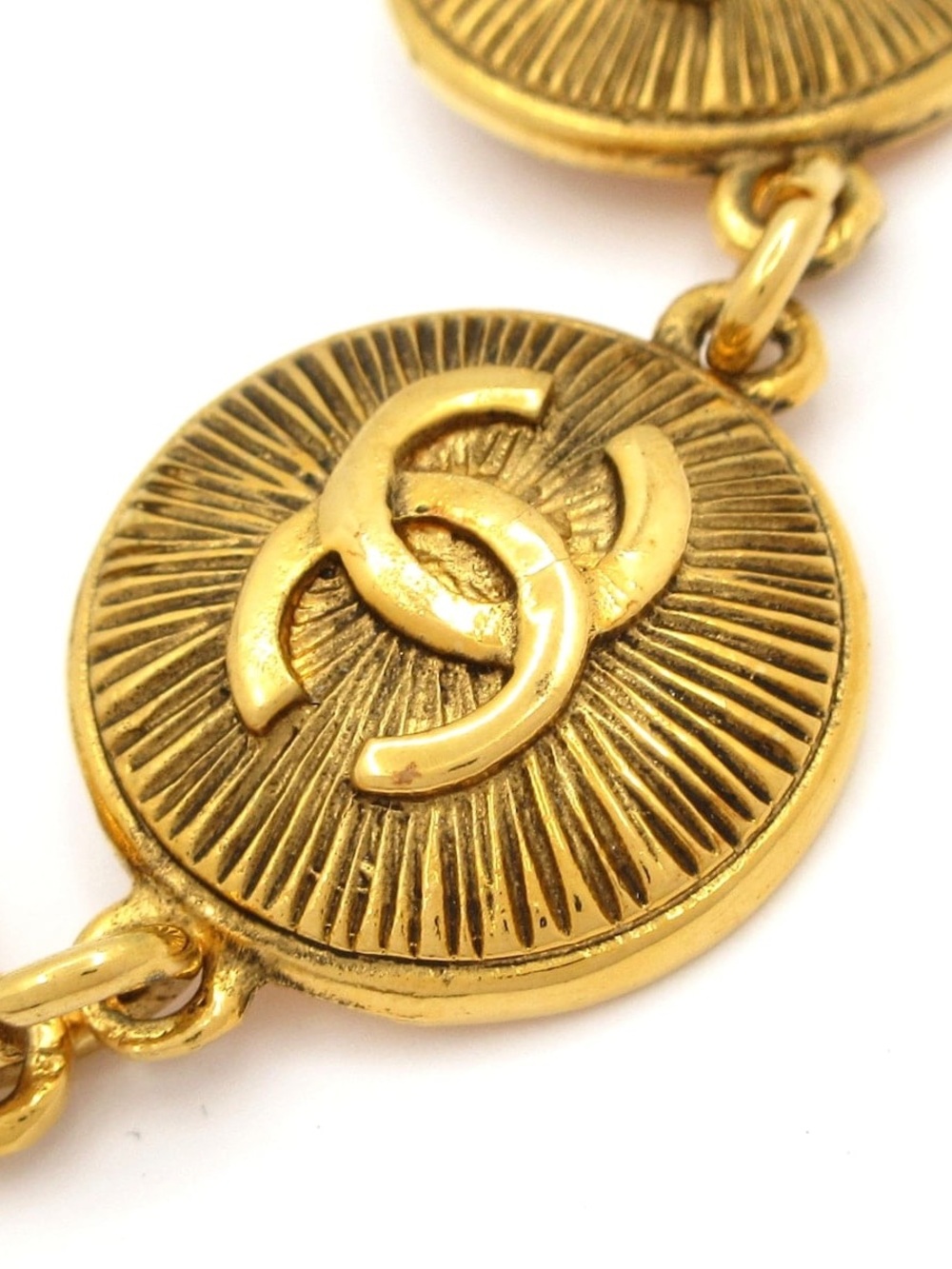 Authentic CHANEL 1980s Rue 31 Cambon Paris link bracelet gold plated - Picture 3 of 7